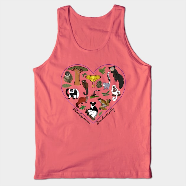 Madagascar Biodiversity Heart Tank Top by wildlifeandlove